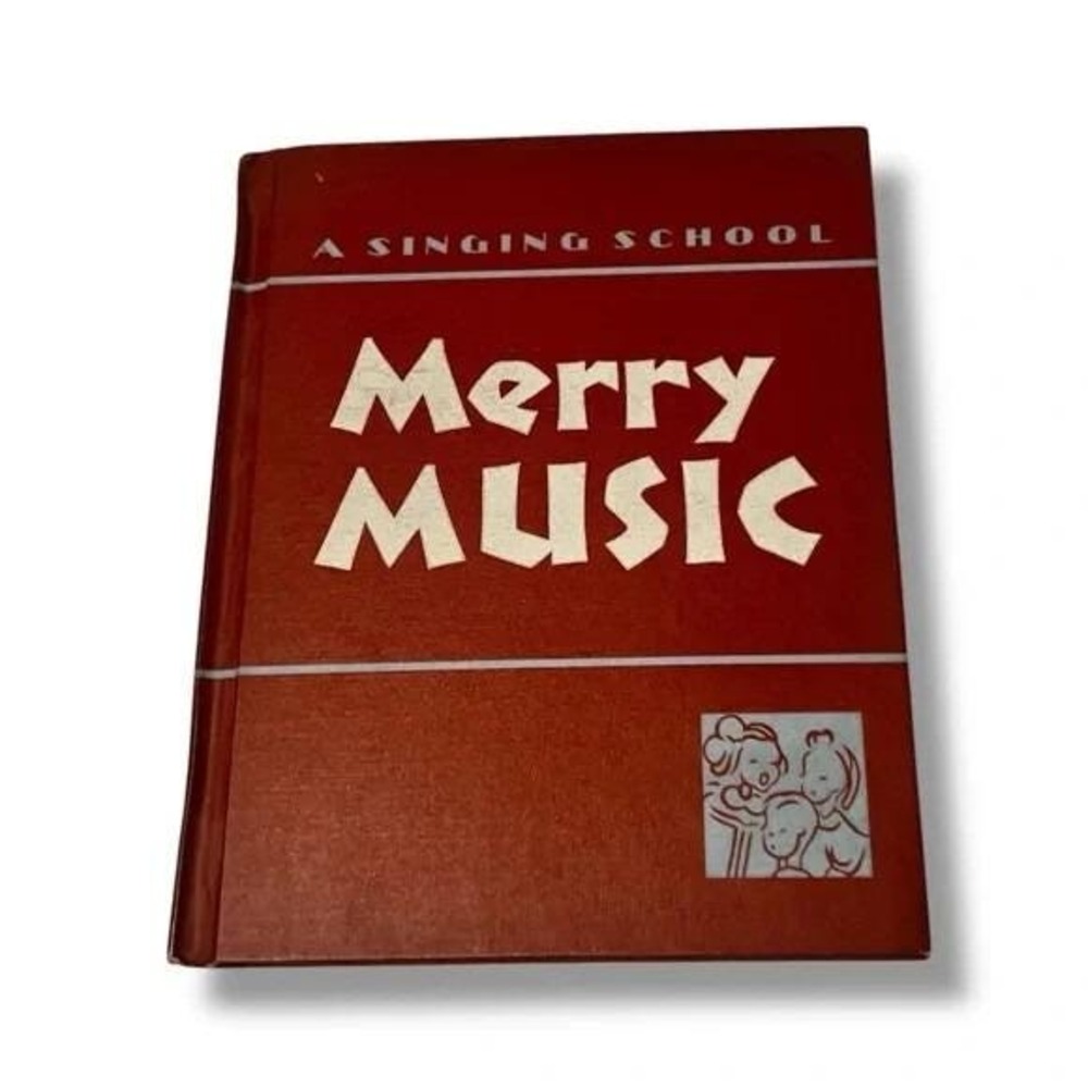 A Singing School Merry Music Vintage 1939 Vintage Songbook Hardcover